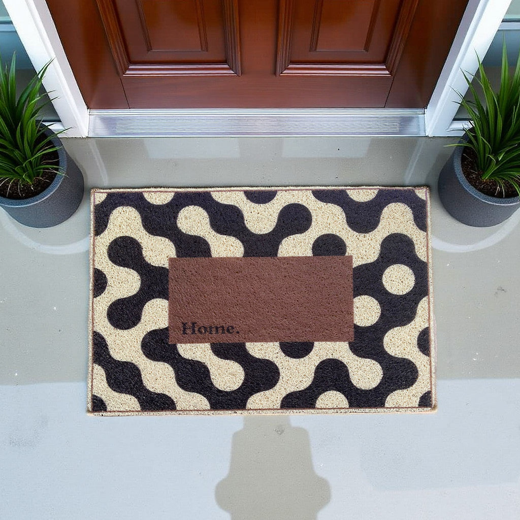 Alfombra de entrada de PVC Luxe Antideslizante 40x60cm PVC | Bienvenida para Casa, Oficina o Negocio