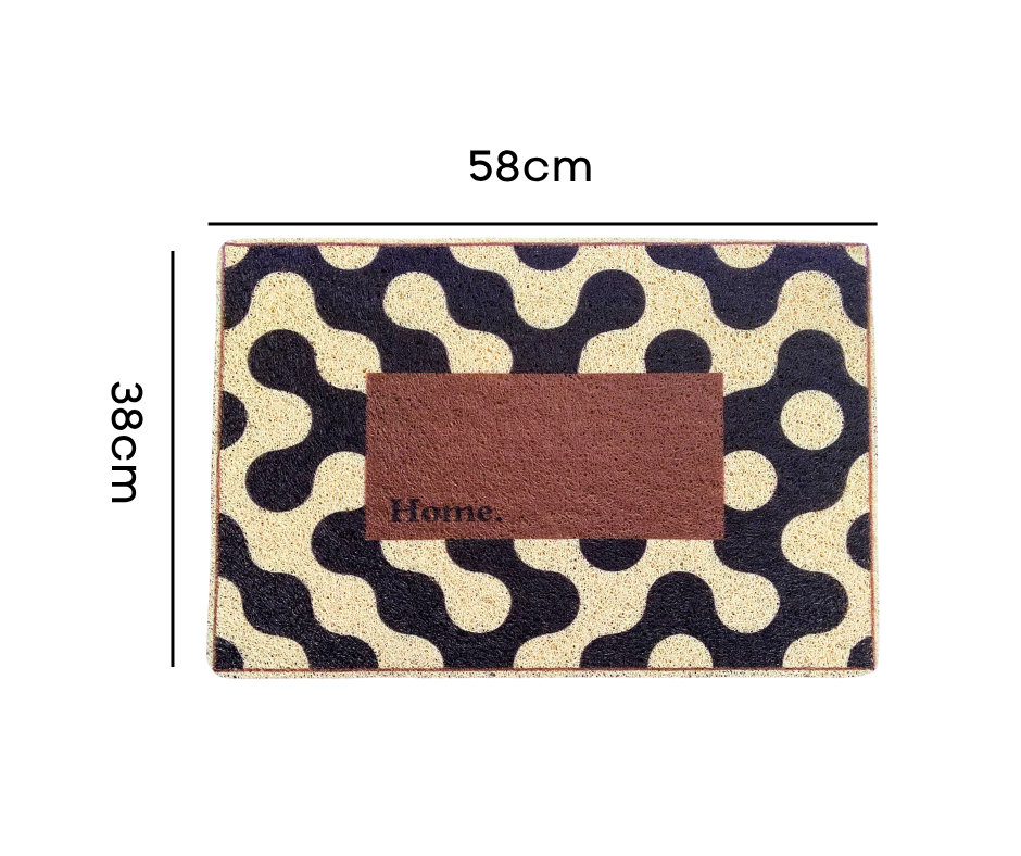 Alfombra de entrada de PVC Luxe Antideslizante 40x60cm PVC | Bienvenida para Casa, Oficina o Negocio