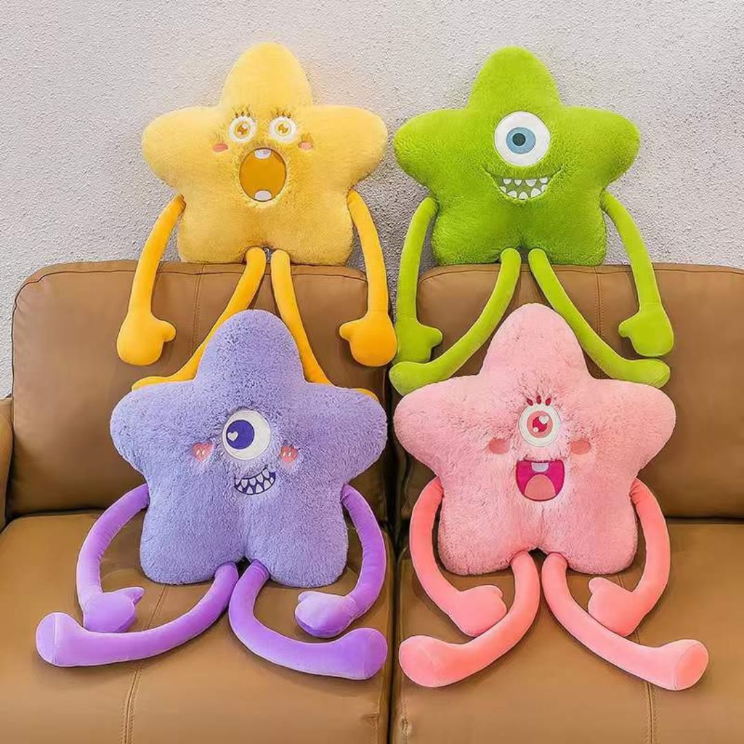 Almohada de Peluche de Estrella de Dibujos Adorable suave - Perfecta para Dormitorio regalos