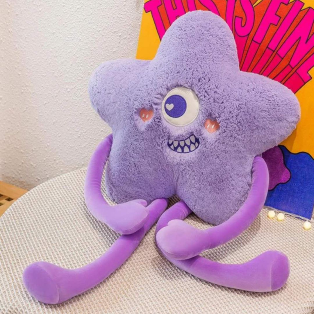 Almohada de Peluche de Estrella de Dibujos Adorable suave - Perfecta para Dormitorio regalos