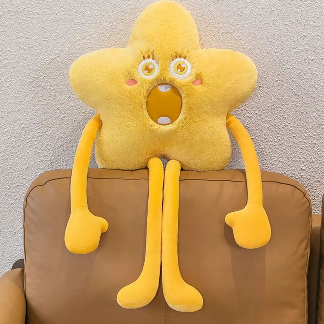 Almohada de Peluche de Estrella de Dibujos Adorable suave - Perfecta para Dormitorio regalos