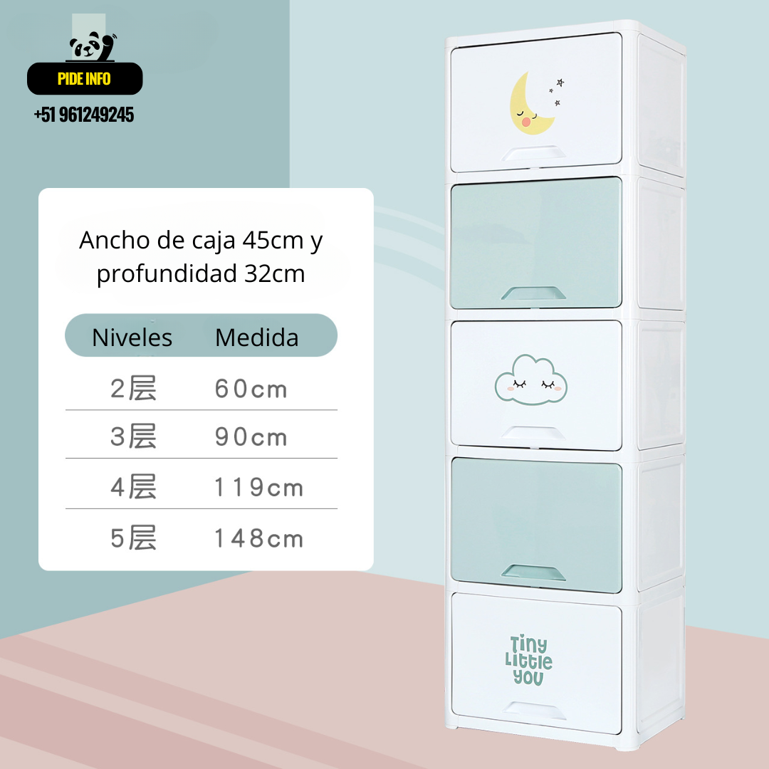 Locker organizador Nube de juguetes, prenda y accesorios