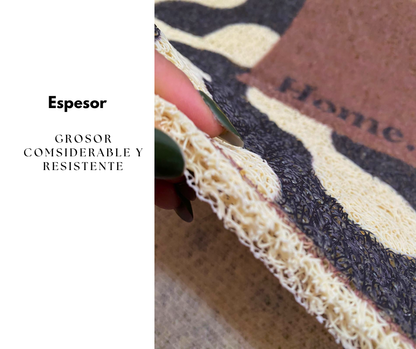 Alfombra de entrada de PVC Luxe Antideslizante 40x60cm PVC | Bienvenida para Casa, Oficina o Negocio