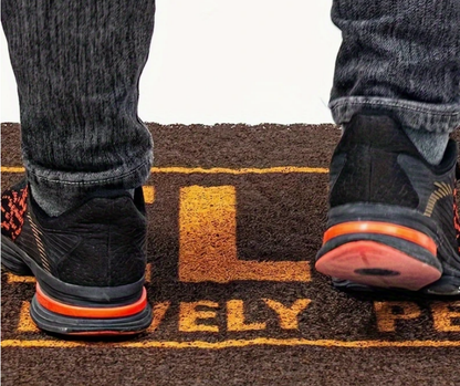 Alfombra Coco de Entrada Antideslizante 40x60cm PVC – eliminación de barro para puerta de entrada| Bienvenida para Casa, Oficina o Negocio