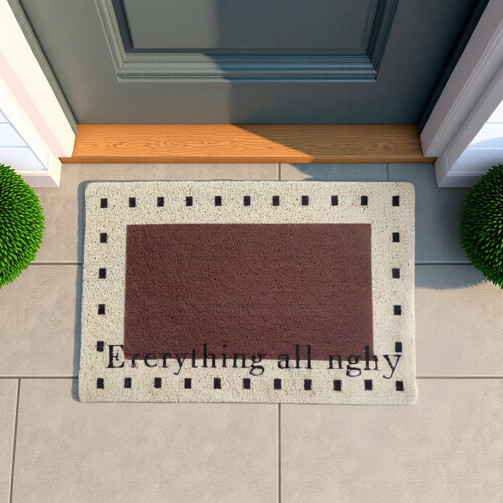 Alfombra de entrada de PVC Luxe Antideslizante 40x60cm PVC | Bienvenida para Casa, Oficina o Negocio