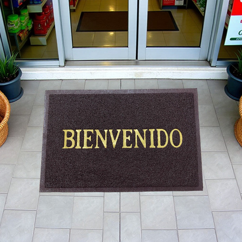 Alfombra de Entrada Antideslizante 60x80cm PVC – Fácil de Limpiar y Súper Resistente | Bienvenida para Casa, Oficina o Negocio