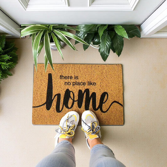 Alfombra Coco de Entrada Antideslizante 40x60cm PVC – eliminación de barro para puerta de entrada| Bienvenida para Casa, Oficina o Negocio