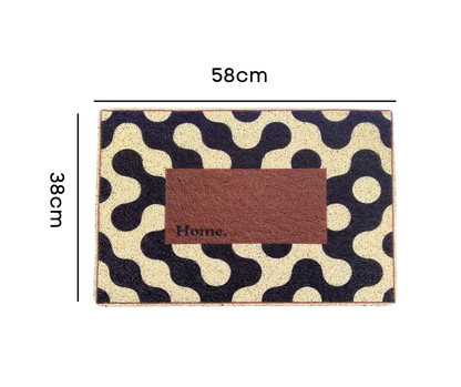 Alfombra de entrada de PVC Luxe Antideslizante 40x60cm PVC | Bienvenida para Casa, Oficina o Negocio