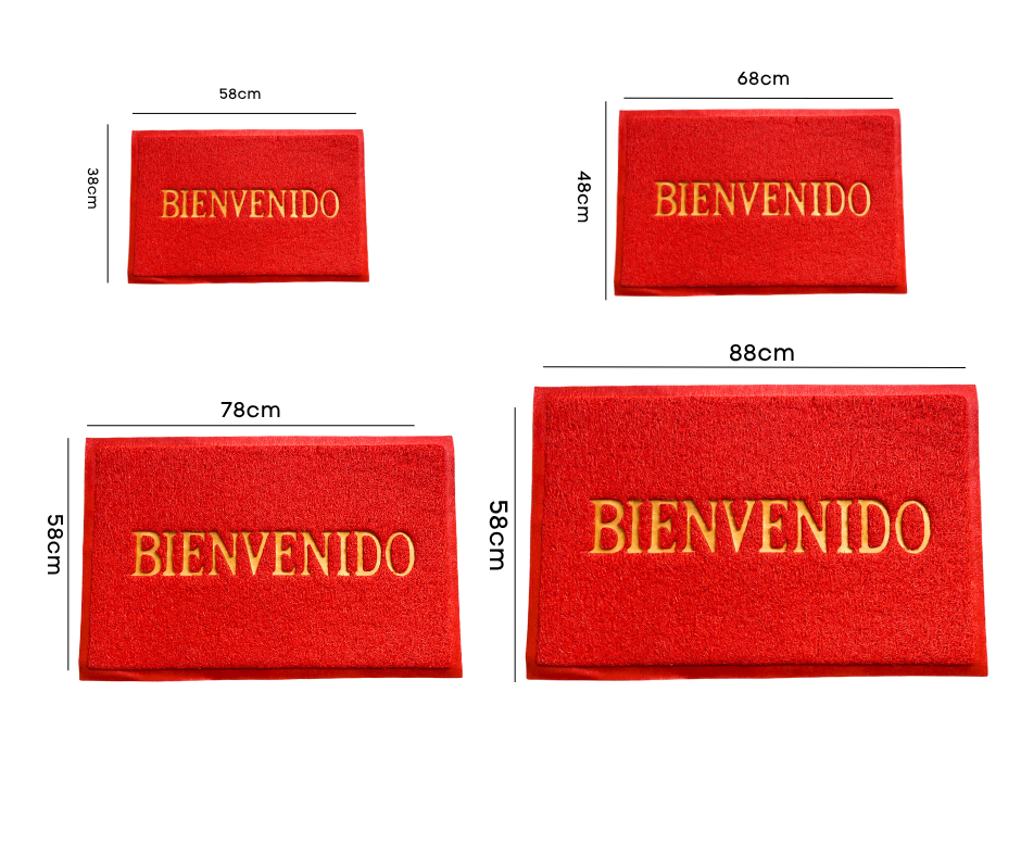 Alfombra de Entrada Antideslizante 60x80cm PVC – Fácil de Limpiar y Súper Resistente | Bienvenida para Casa, Oficina o Negocio