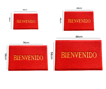 Alfombra de Entrada Antideslizante 60x80cm PVC – Fácil de Limpiar y Súper Resistente | Bienvenida para Casa, Oficina o Negocio
