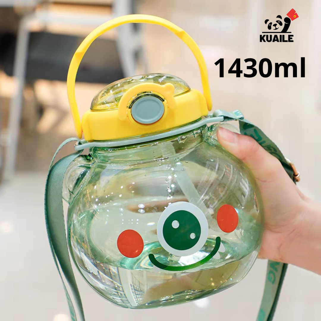 Botella de agua de Monsters, correa ajustable, a prueba de fugas libre de BPA