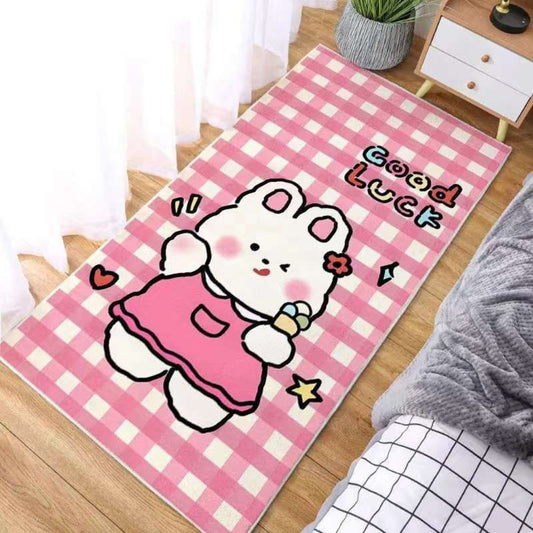 Alfombra dibujos animados antideslizante para dormitorio 100x80cm gruesa y Alfombra lavable